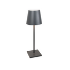 The Poldina Pro L Desk Lamp from Zafferano in dark grey.