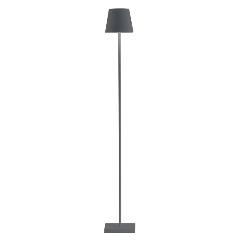 The Poldina Pro L Floor Lamp from Zafferano in dark grey.