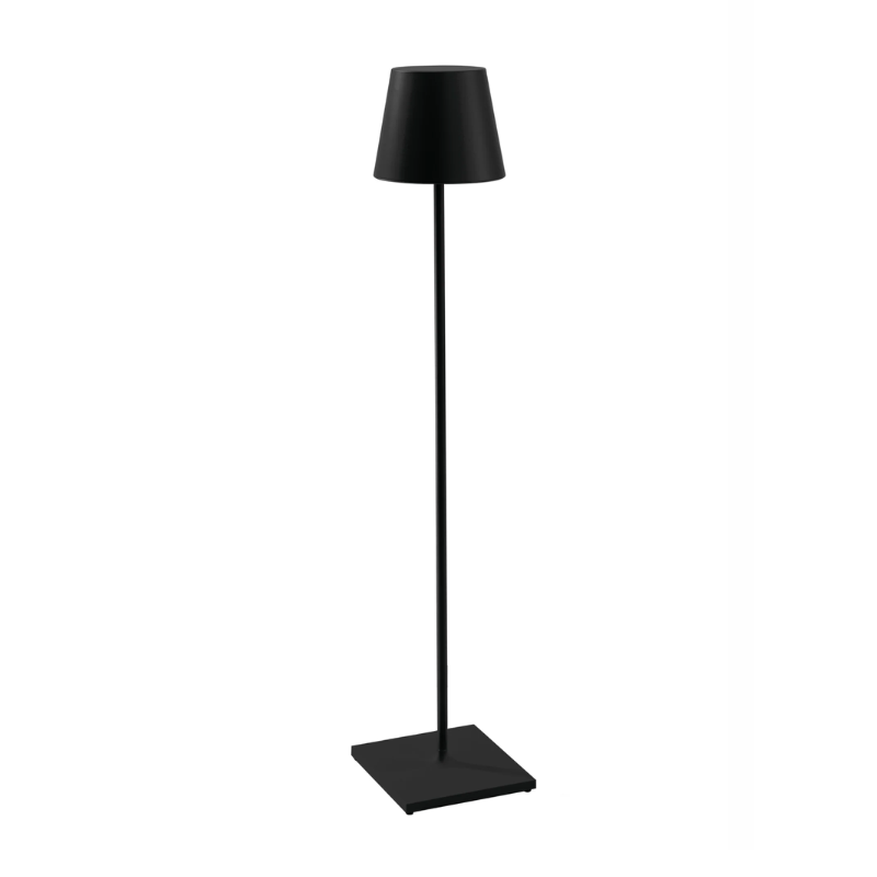 The Poldina Pro XXL Floor Lamp from Zafferano in black.