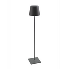 The Poldina Pro XXL Floor Lamp from Zafferano in dark grey.