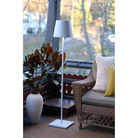 The Poldina Pro XXL Floor Lamp from Zafferano in a living room.