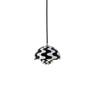 The Flowerpot VP10 Mini Pendant from &Tradition (andTradition) in black and white.