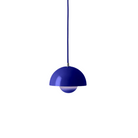 The Flowerpot VP10 Mini Pendant from &Tradition (andTradition) in cobalt blue.