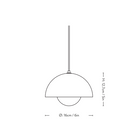 The Flowerpot VP10 Mini Pendant from &Tradition (andTradition) dimensions.