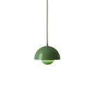 The Flowerpot VP10 Mini Pendant from &Tradition (andTradition) in signal green.