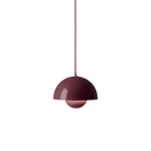 The Flowerpot VP1 Pendant from &Tradition in dark plum.