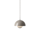 The Flowerpot VP1 Pendant from &Tradition in grey beige.