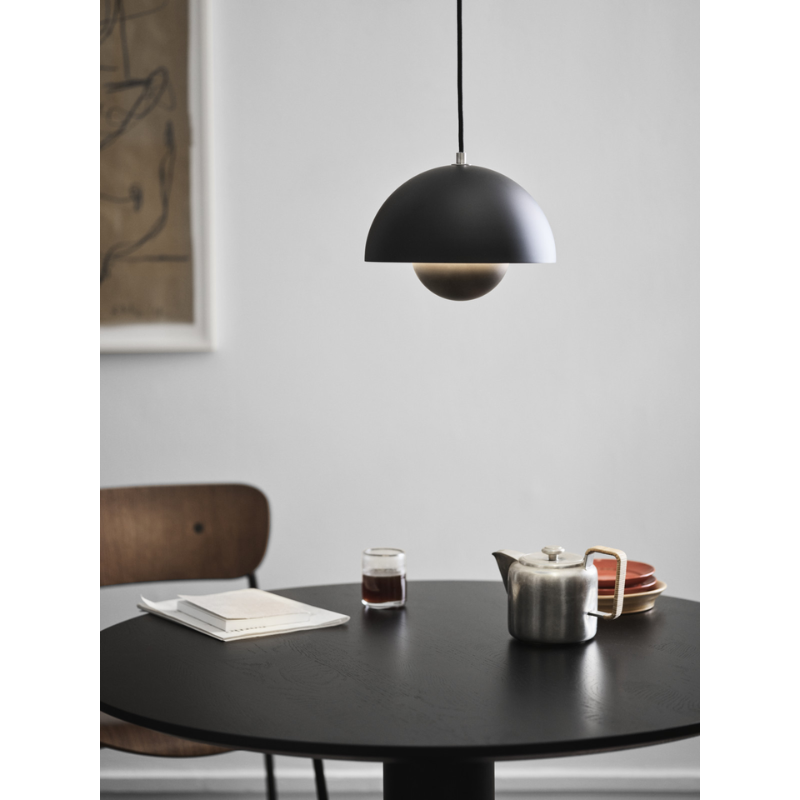 The Flowerpot VP1 Pendant from &Tradition in a kitchen and dining setting.