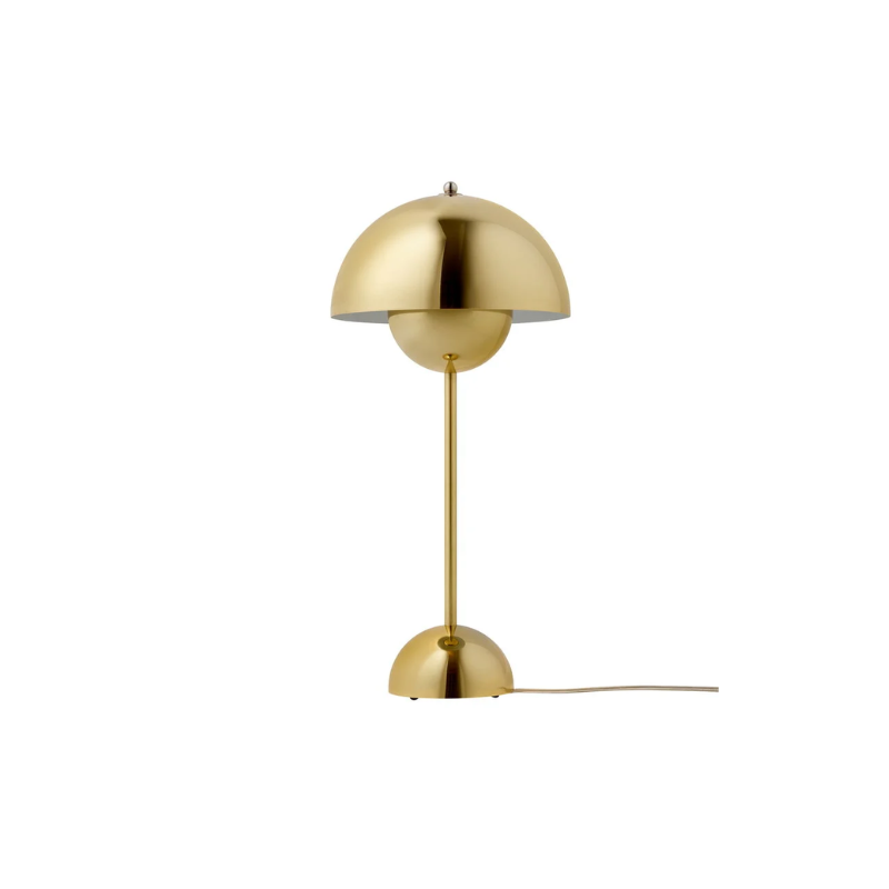 The Flowerpot VP3 Table Lamp from &Tradition in brass plated.