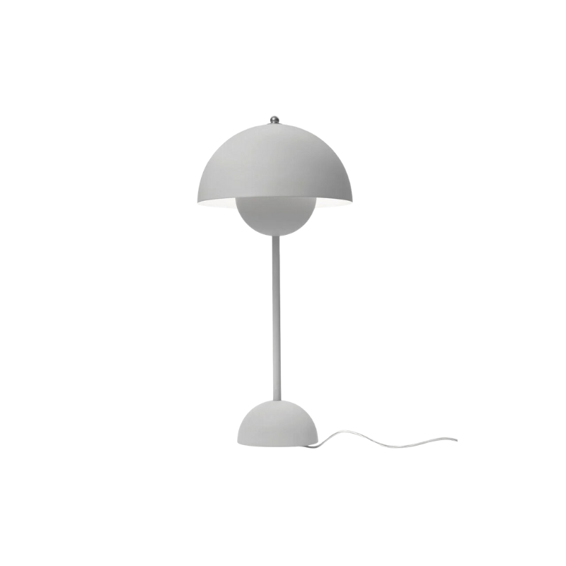 The Flowerpot VP3 Table Lamp from &Tradition in matte light grey.