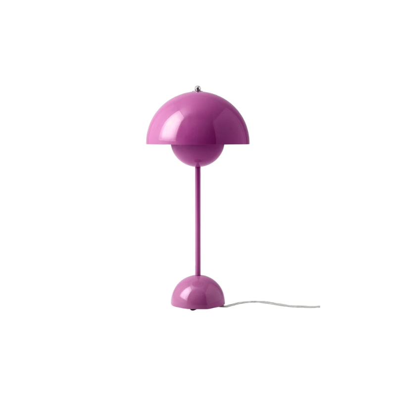 The Flowerpot VP3 Table Lamp from &Tradition in tangy pink.