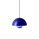 The Flowerpot VP7 Pendant from &Tradition in cobalt blue.