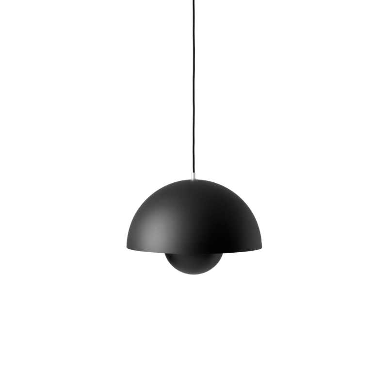 The Flowerpot VP7 Pendant from &Tradition in matte black.