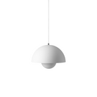 The Flowerpot VP7 Pendant from &Tradition in matte white.