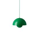 The Flowerpot VP7 Pendant from &Tradition in signal green.