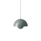 The Flowerpot VP7 Pendant from &Tradition in stone blue.