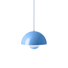 The Flowerpot VP7 Pendant from &Tradition in swim blue.