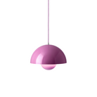 The Flowerpot VP7 Pendant from &Tradition in tangy pink.