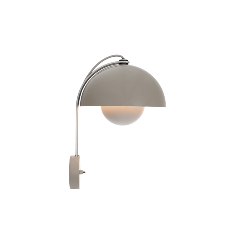 The Flowerpot VP8 Wall Sconce from &Tradition in grey beige.