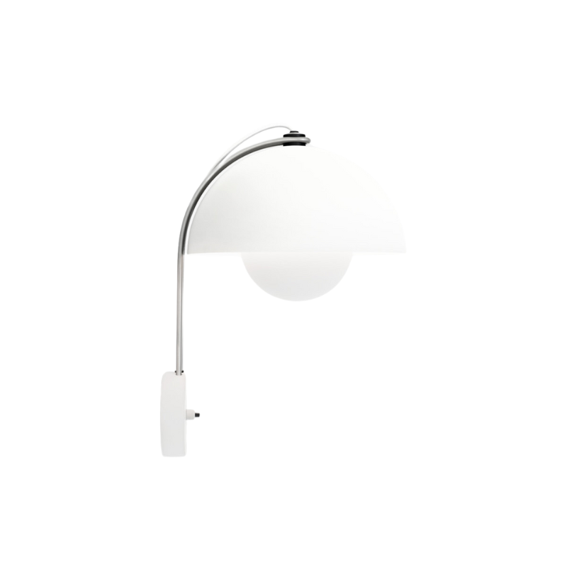 The Flowerpot VP8 Wall Sconce from &Tradition in matte white.