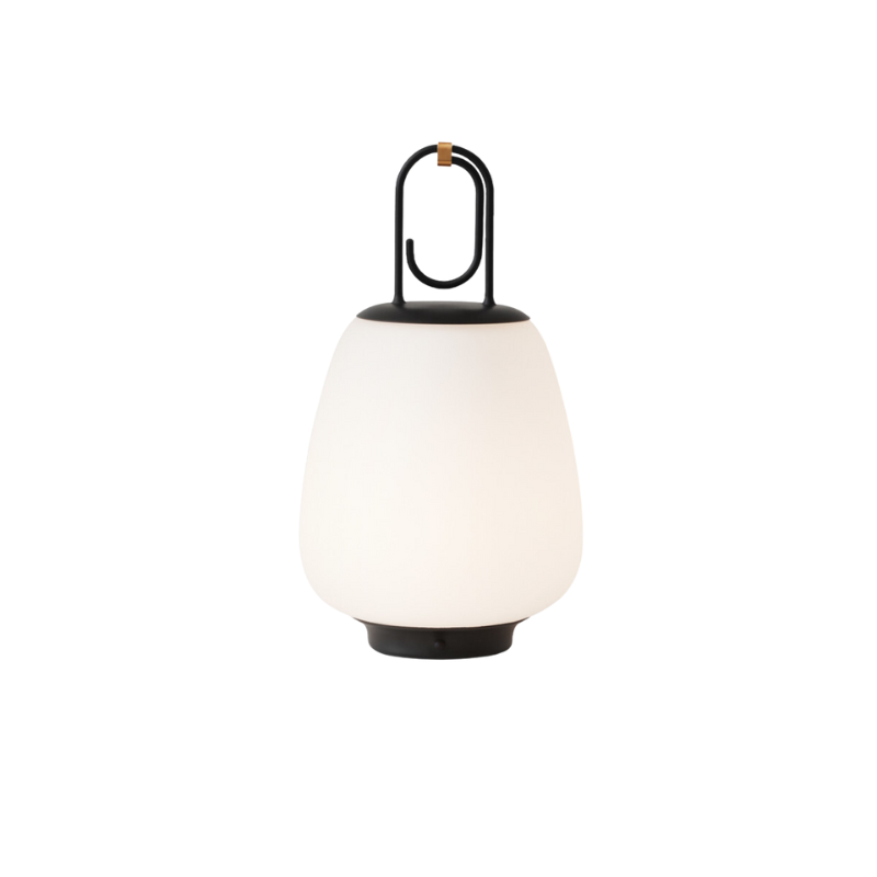 The Lucca Portable Lamp from &Tradition in black.