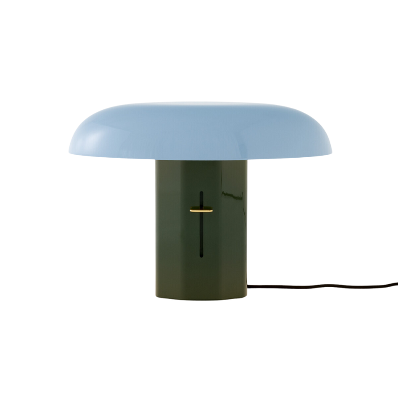 The Montera Table Lamp from &Tradition in forest and sky.