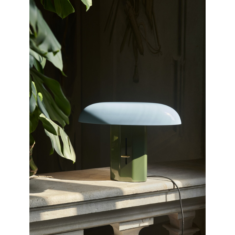 The Montera Table Lamp from &Tradition in an office.