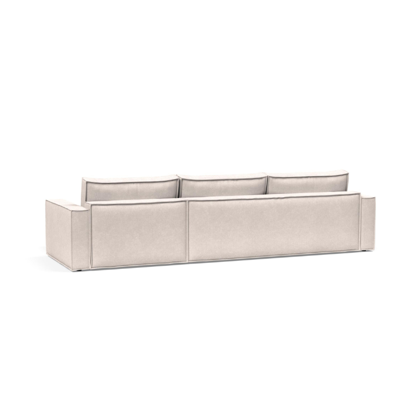 The Newilla sectional sleeper sofa with lounger back view.