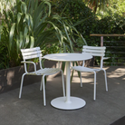 PICO is a collection of café tables ideal for various settings, whether indoors or outdoors, in private or public spaces.