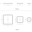 The 100% Trays from Blu Dot dimensions.