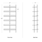 The Browser Tall Add-on Bookcase from Blu Dot dimensions.