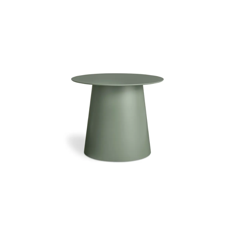 The Circula Low Cocktail Table from Blu Dot in grey green.