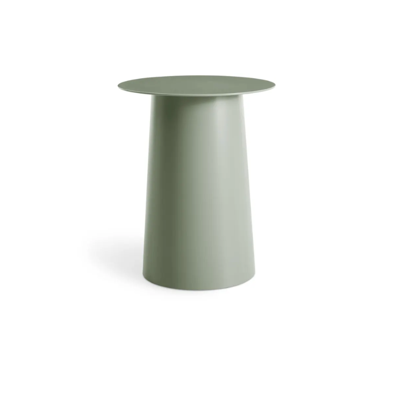 The Circula Tall Side Table from Blu Dot in grey green.