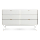 The Dang 6 Drawer Dresser from Blu Dot in putty.