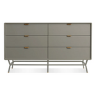 The Dang 6 Drawer Dresser from Blu Dot in risk-averse grey.