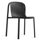 The Decade Chair from Blu Dot in black from an angle.