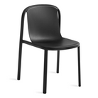 The Decade Chair from Blu Dot in black from a top angle.