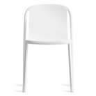 The Decade Chair from Blu Dot in white.