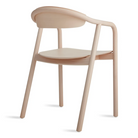 The Dibs Chair from Blu Dot in day from the back at an angle.