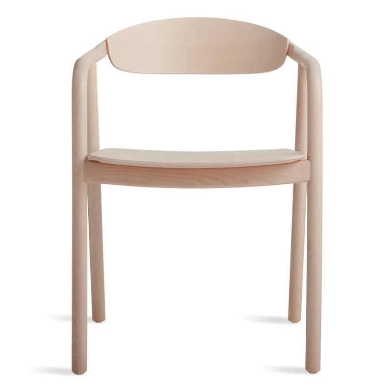 The Dibs Chair from Blu Dot in day which is natural beech.