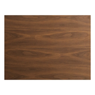 The 32 inch rectangular Easy Dining Table from Blu Dot with a walnut top from the top.