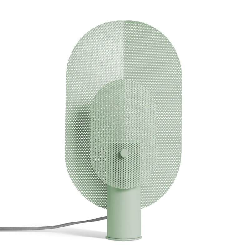 The Filter Table Lamp from Blu Dot in mint.