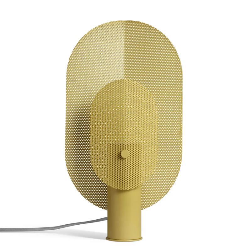 The Filter Table Lamp from Blu Dot in ochre.