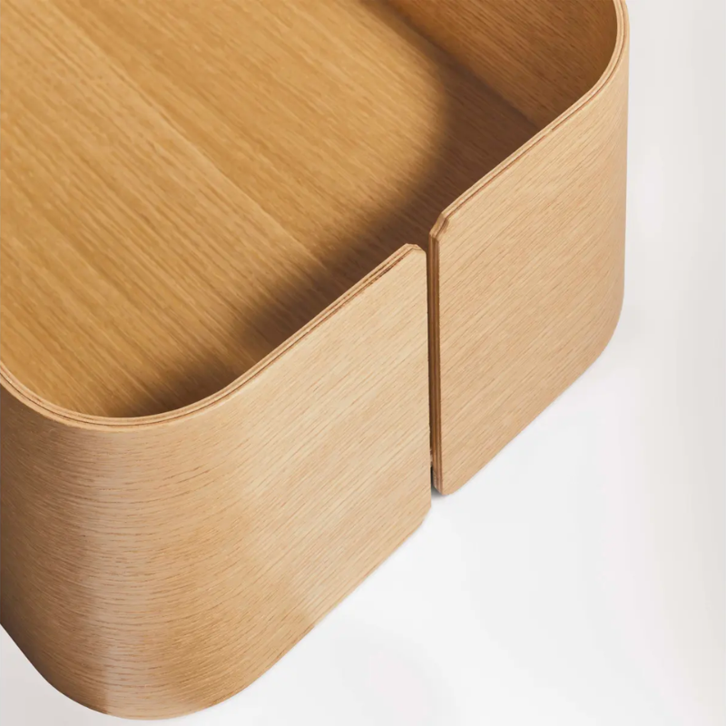 Garden Party Storage Box by BluDot in White Oak Veneer