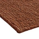 The High Tide Rug from Blu Dot in terracotta in detail.