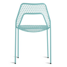 The Hot Mesh Chair from Blu Dot in aqua from the back.