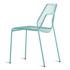 The Hot Mesh Chair from Blu Dot in aqua from the rear.