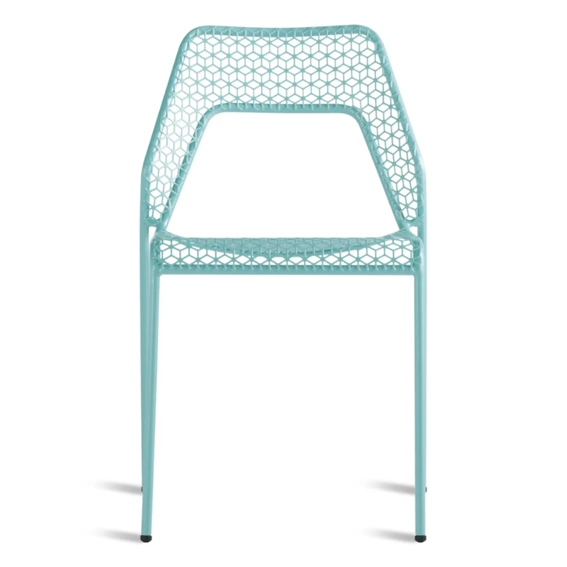 The Hot Mesh Chair from Blu Dot in aqua.