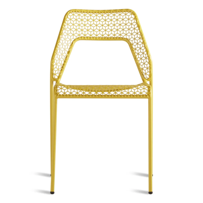 The Hot Mesh Chair from Blu Dot in natural yellow.