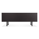 The Lap 4 Drawer Dresser from Blu Dot in black on ash and black from the back.